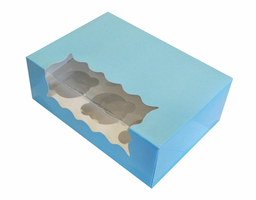 Beautiful Premium Corrugated Cardboard Cake Boxes Window Inserts Die Cut
