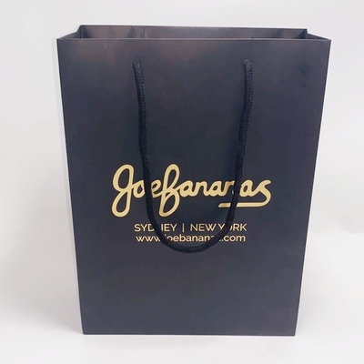 Boutique Card Recycled Paper Gift Bags Embossing Or Glossy Lamination