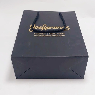 Boutique Card Recycled Paper Gift Bags Embossing Or Glossy Lamination
