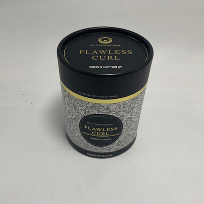 Eco Cylindrical Paper Box CMYK Printing Gold Stamping For Gift Package