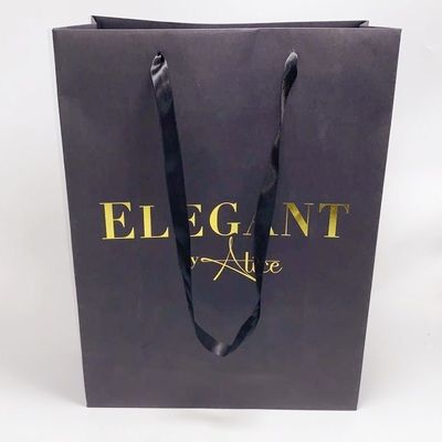 좋은 가격 의류 관례는 리본 손잡이를 가진 종이 봉지에 의하여 강제로 개인화된 부대를 인쇄했습니다 온라인으로